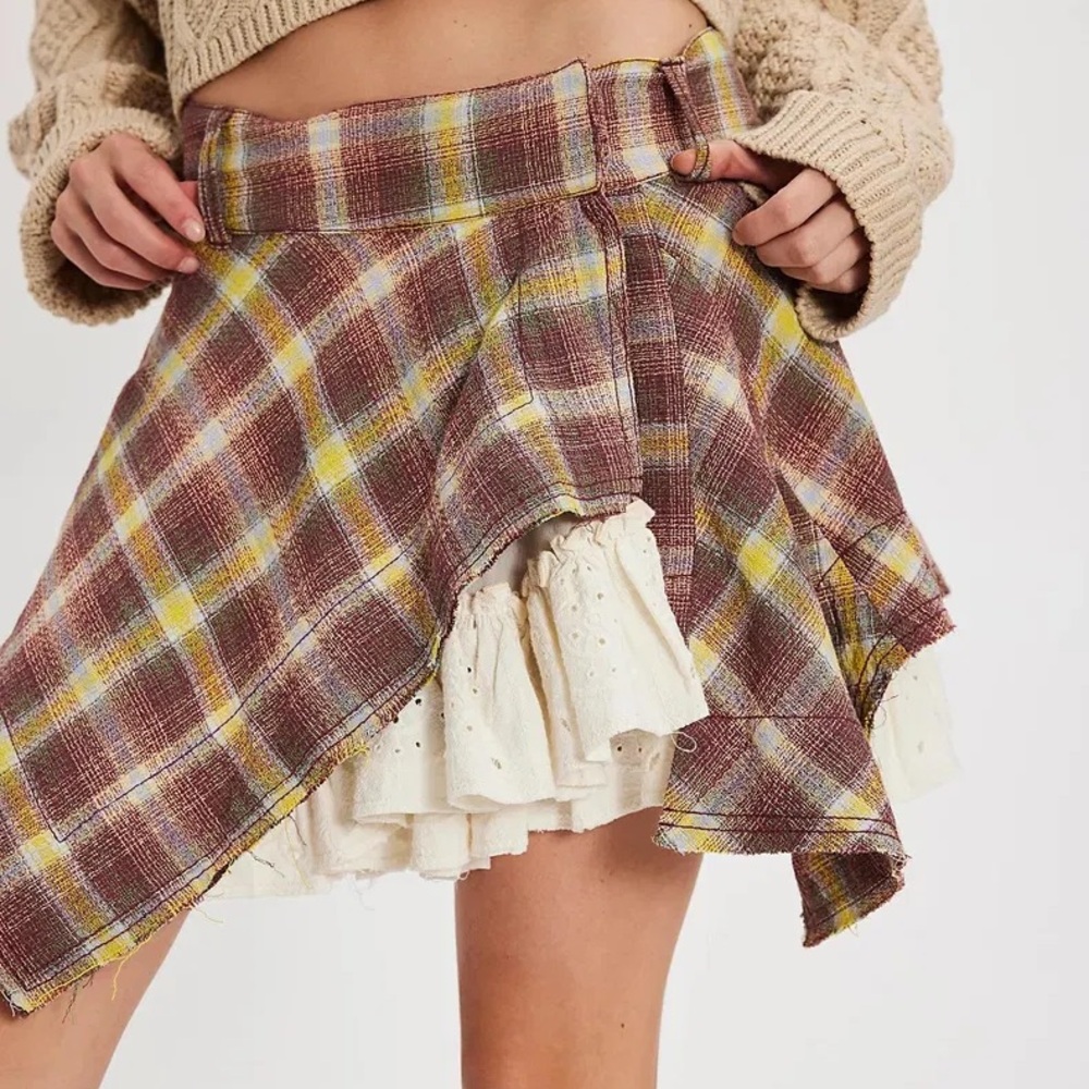 Free People Country Belle Mini Skirt